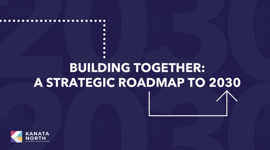 White text on purple background reads "Building Together: A strategic roadmap to 2030."