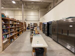 Interior of the Kanata Food Cupboard's old location at 340 Legget Drive.