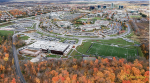 Aerial view of the Kanata North Tech Park.